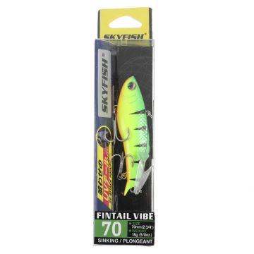 Ратлин SKYFISH "FINTAIL VIBE" 70 мм, 18 гр, Sinking, цвет: 7#